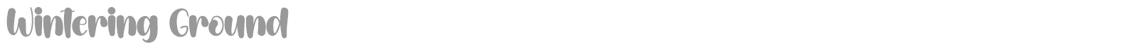 Wintering Ground font preview
